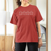 Christmas Gingerbread Cookies T Shirt For Women Festive Holiday Outfit - Wonder Print Shop