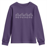 Christmas Gingerbread Cookies Youth Sweatshirt Festive Holiday Outfit - Wonder Print Shop