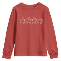 Christmas Gingerbread Cookies Youth Sweatshirt Festive Holiday Outfit - Wonder Print Shop