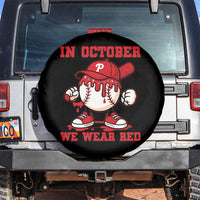 Red October Phillies Spare Tire Cover Philadelphia Baseball Drip Boy - Wonder Print Shop