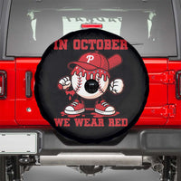 Red October Phillies Spare Tire Cover Philadelphia Baseball Drip Boy - Wonder Print Shop