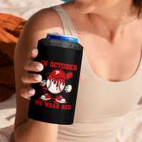 Red October Phillies 4 in 1 Can Cooler Tumbler Philadelphia Baseball Drip Boy - Wonder Print Shop