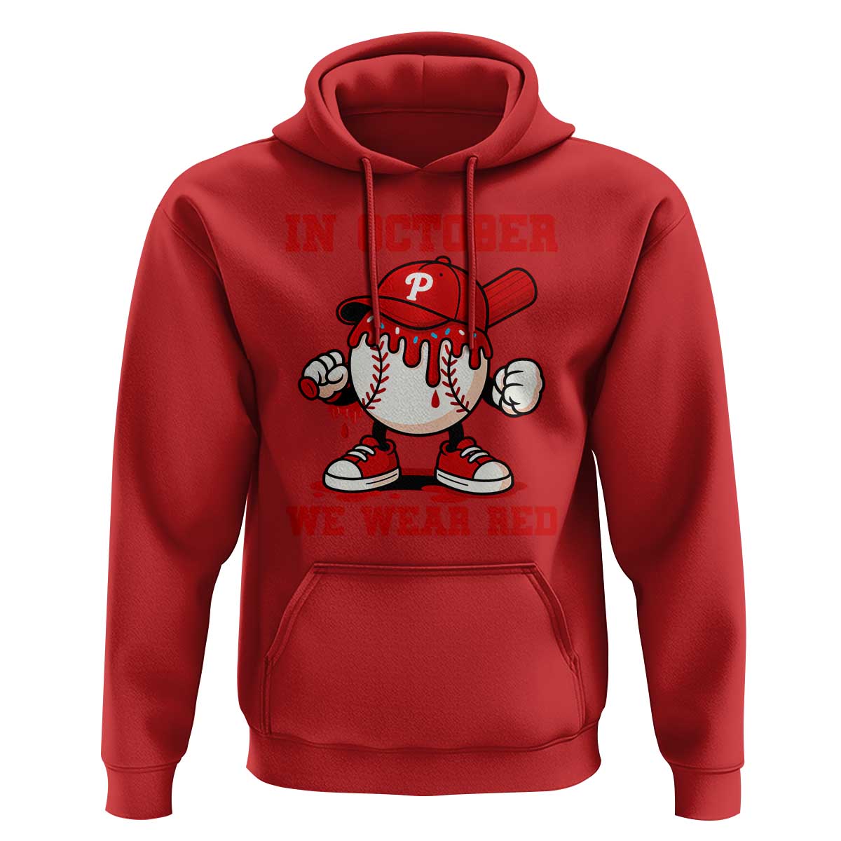 Red October Phillies Hoodie Philadelphia Baseball Drip Boy - Wonder Print Shop