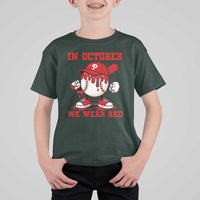 Red October Phillies T Shirt For Kid Philadelphia Baseball Drip Boy - Wonder Print Shop