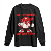Red October Phillies Long Sleeve Shirt Philadelphia Baseball Drip Boy - Wonder Print Shop