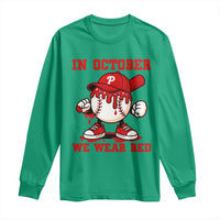 Red October Phillies Long Sleeve Shirt Philadelphia Baseball Drip Boy - Wonder Print Shop