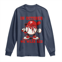 Red October Phillies Long Sleeve Shirt Philadelphia Baseball Drip Boy - Wonder Print Shop