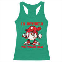 Red October Phillies Racerback Tank Top Philadelphia Baseball Drip Boy - Wonder Print Shop