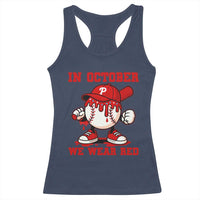 Red October Phillies Racerback Tank Top Philadelphia Baseball Drip Boy - Wonder Print Shop