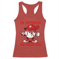 Red October Phillies Racerback Tank Top Philadelphia Baseball Drip Boy - Wonder Print Shop