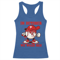 Red October Phillies Racerback Tank Top Philadelphia Baseball Drip Boy - Wonder Print Shop