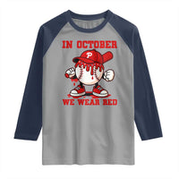 Red October Phillies Raglan Shirt Philadelphia Baseball Drip Boy - Wonder Print Shop
