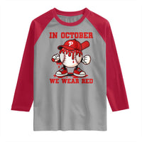 Red October Phillies Raglan Shirt Philadelphia Baseball Drip Boy - Wonder Print Shop