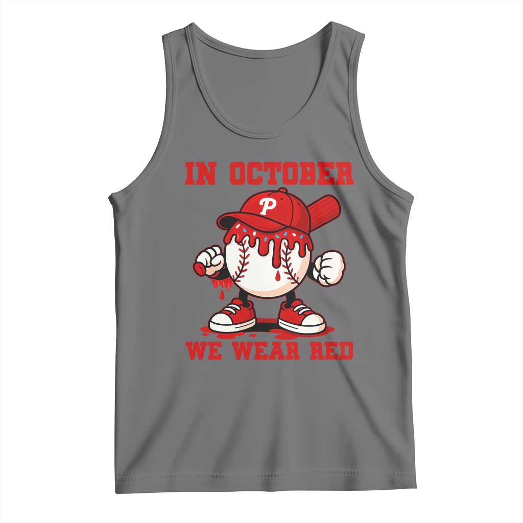 Red October Phillies Tank Top Philadelphia Baseball Drip Boy - Wonder Print Shop