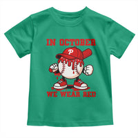 Red October Phillies Toddler T Shirt Philadelphia Baseball Drip Boy - Wonder Print Shop