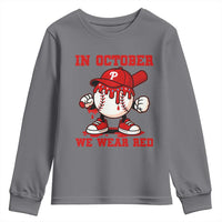 Red October Phillies Youth Sweatshirt Philadelphia Baseball Drip Boy - Wonder Print Shop