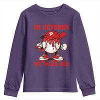 Red October Phillies Youth Sweatshirt Philadelphia Baseball Drip Boy - Wonder Print Shop