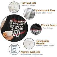 In October We Wear Red Throw Blanket Philadelphia Baseball Phillies - Wonder Print Shop