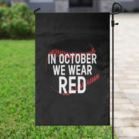 In October We Wear Red Garden Flag Philadelphia Baseball Phillies - Wonder Print Shop