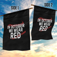 In October We Wear Red Garden Flag Philadelphia Baseball Phillies - Wonder Print Shop