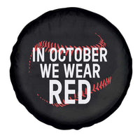 In October We Wear Red Spare Tire Cover Philadelphia Baseball Phillies - Wonder Print Shop