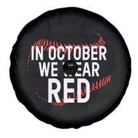 In October We Wear Red Spare Tire Cover Philadelphia Baseball Phillies - Wonder Print Shop