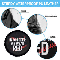 In October We Wear Red Spare Tire Cover Philadelphia Baseball Phillies - Wonder Print Shop
