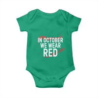 In October We Wear Red Baby Onesie Philadelphia Baseball Phillies - Wonder Print Shop
