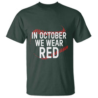 In October We Wear Red T Shirt Philadelphia Baseball Phillies - Wonder Print Shop