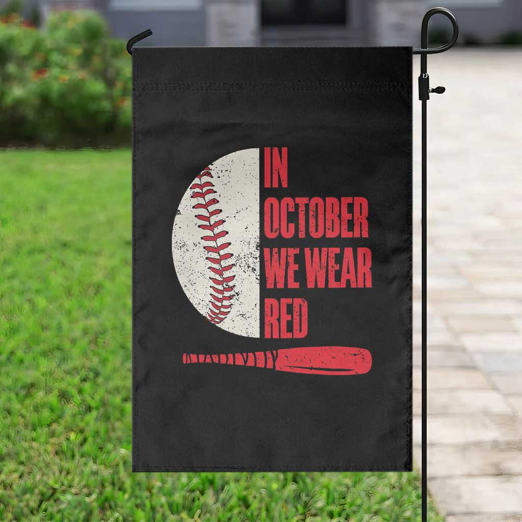 Red October Phillies Garden Flag Retro Philadelphia Baseball Fan - Wonder Print Shop