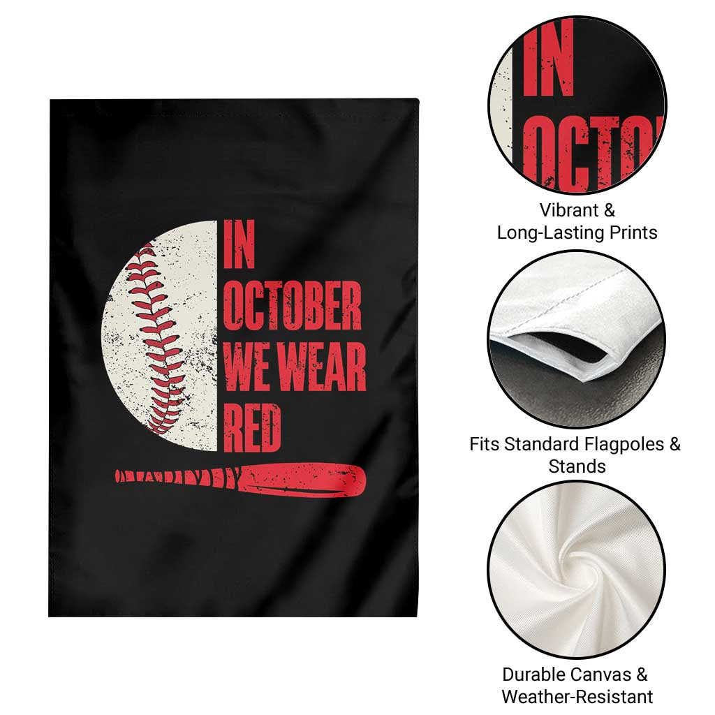 Red October Phillies Garden Flag Retro Philadelphia Baseball Fan - Wonder Print Shop