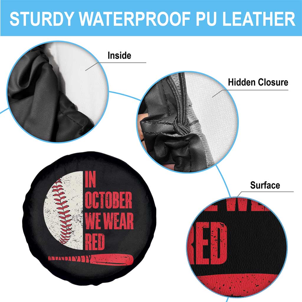 Red October Phillies Spare Tire Cover Retro Philadelphia Baseball Fan - Wonder Print Shop