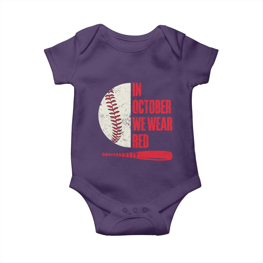 Red October Phillies Baby Onesie Retro Philadelphia Baseball Fan - Wonder Print Shop