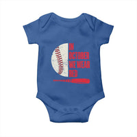 Red October Phillies Baby Onesie Retro Philadelphia Baseball Fan - Wonder Print Shop