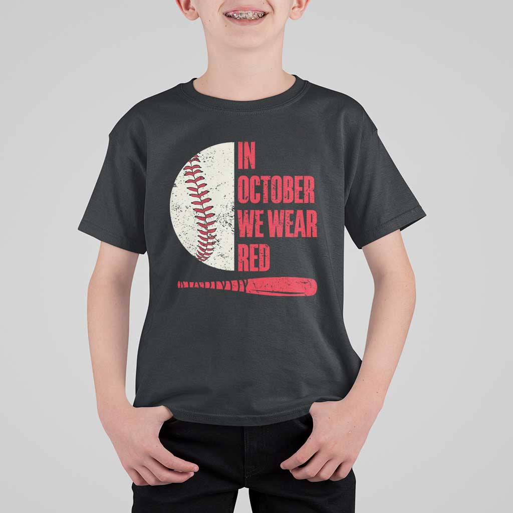Red October Phillies T Shirt For Kid Retro Philadelphia Baseball Fan - Wonder Print Shop