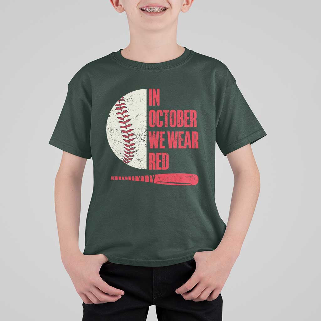 Red October Phillies T Shirt For Kid Retro Philadelphia Baseball Fan - Wonder Print Shop