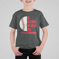 Red October Phillies T Shirt For Kid Retro Philadelphia Baseball Fan - Wonder Print Shop