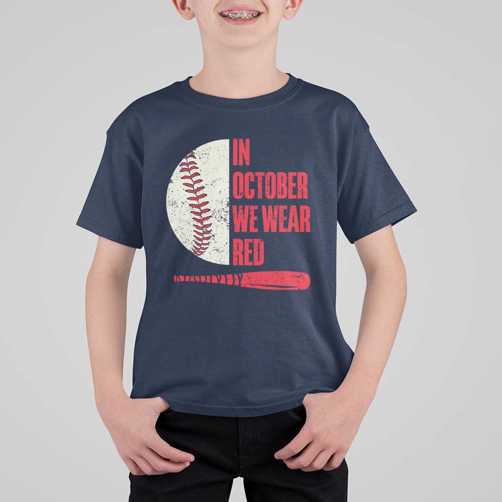 Red October Phillies T Shirt For Kid Retro Philadelphia Baseball Fan - Wonder Print Shop