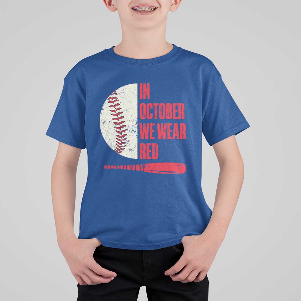 Red October Phillies T Shirt For Kid Retro Philadelphia Baseball Fan - Wonder Print Shop