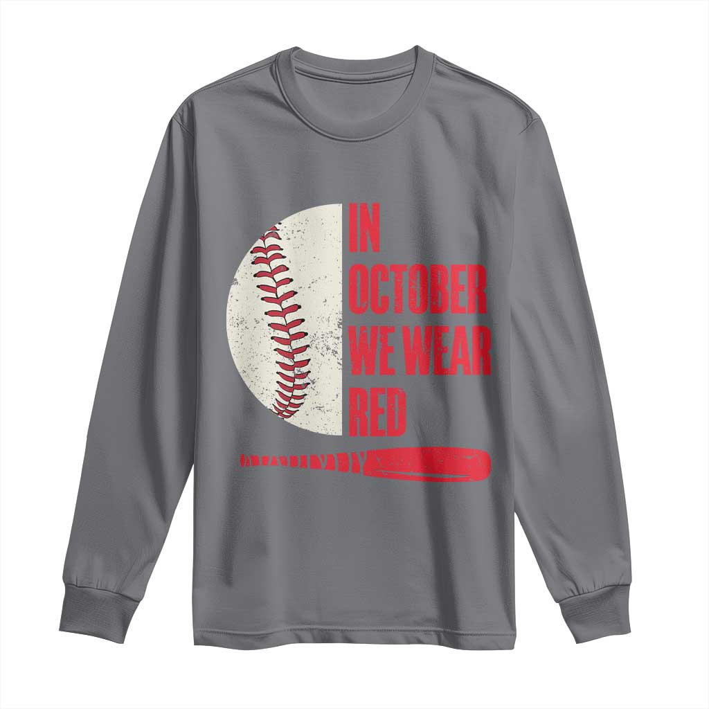Red October Phillies Long Sleeve Shirt Retro Philadelphia Baseball Fan - Wonder Print Shop