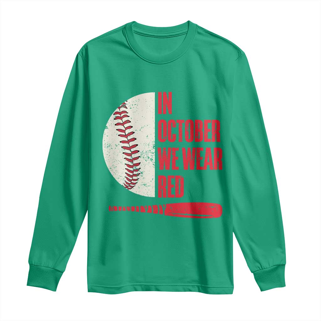 Red October Phillies Long Sleeve Shirt Retro Philadelphia Baseball Fan - Wonder Print Shop
