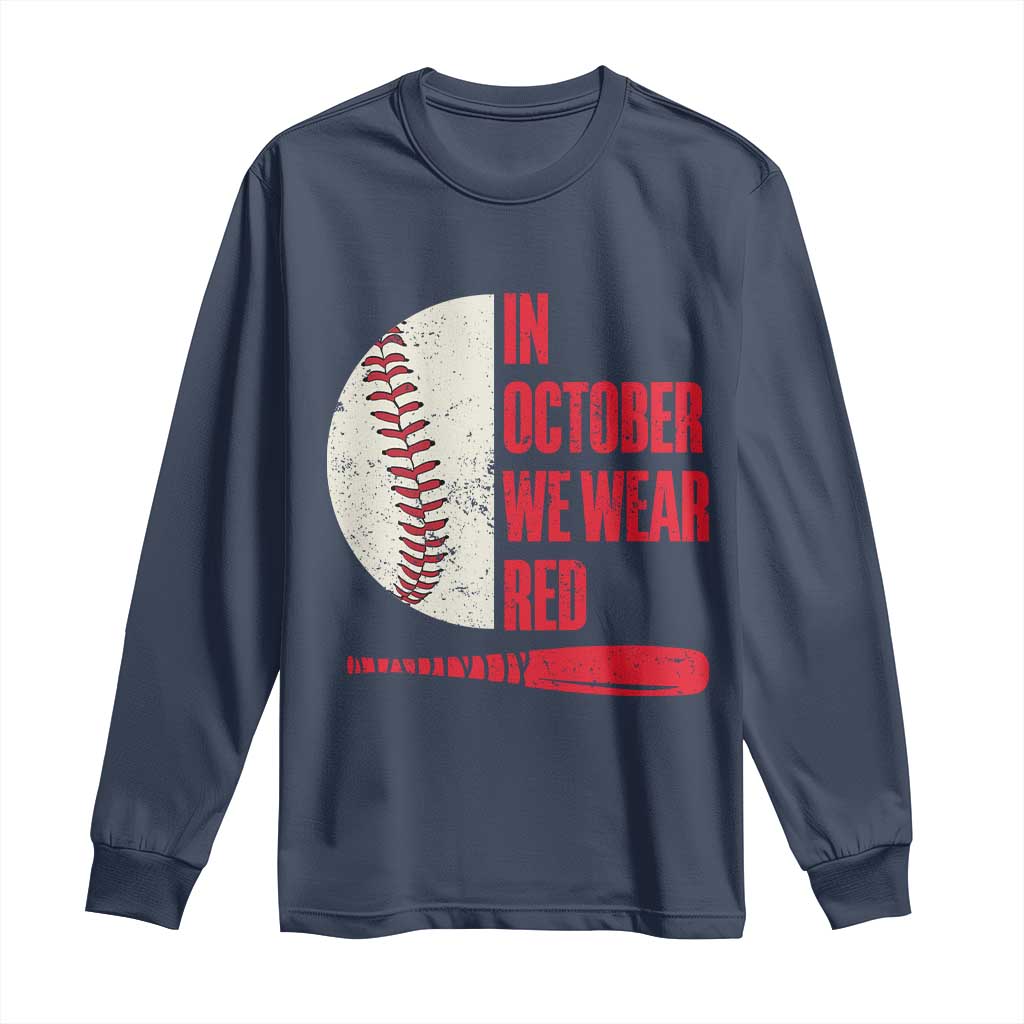 Red October Phillies Long Sleeve Shirt Retro Philadelphia Baseball Fan - Wonder Print Shop