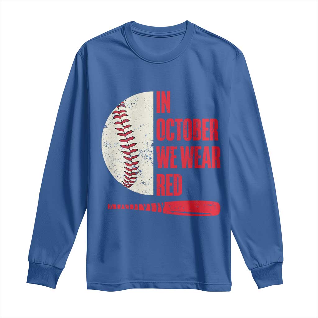 Red October Phillies Long Sleeve Shirt Retro Philadelphia Baseball Fan - Wonder Print Shop
