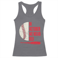 Red October Phillies Racerback Tank Top Retro Philadelphia Baseball Fan - Wonder Print Shop