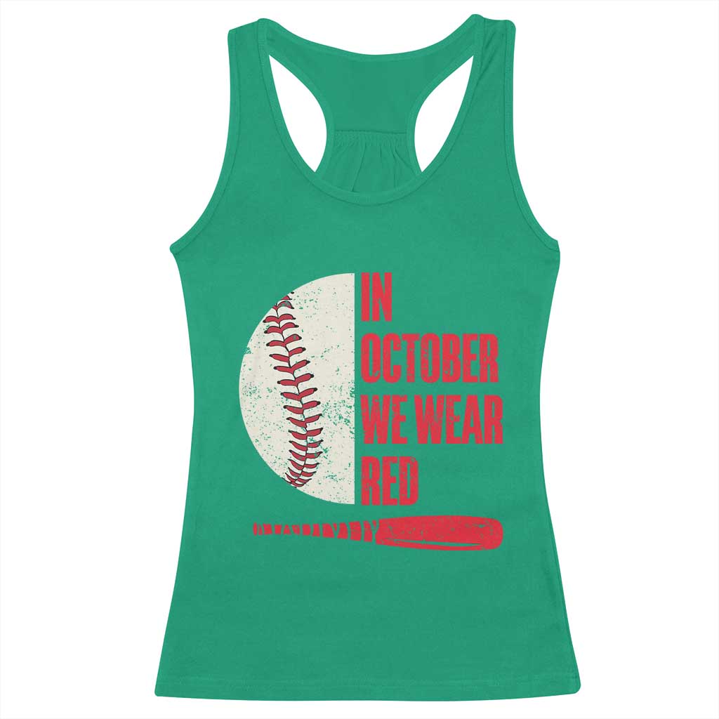 Red October Phillies Racerback Tank Top Retro Philadelphia Baseball Fan - Wonder Print Shop