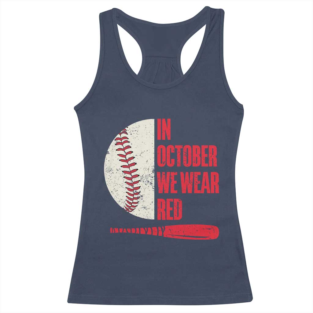 Red October Phillies Racerback Tank Top Retro Philadelphia Baseball Fan - Wonder Print Shop