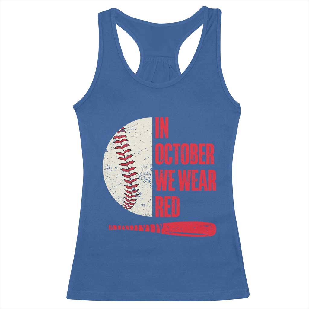 Red October Phillies Racerback Tank Top Retro Philadelphia Baseball Fan - Wonder Print Shop