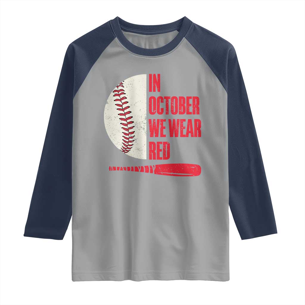 Red October Phillies Raglan Shirt Retro Philadelphia Baseball Fan - Wonder Print Shop