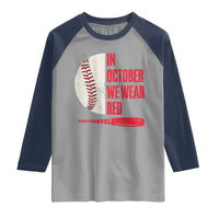 Red October Phillies Raglan Shirt Retro Philadelphia Baseball Fan - Wonder Print Shop