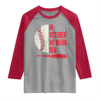 Red October Phillies Raglan Shirt Retro Philadelphia Baseball Fan - Wonder Print Shop
